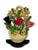 American Hard to Find 1930s Hubley MFG Co. Tulips & Hyacinths Flower Basket Cast Iron Doorstop in Pristine Cond. For Sale - Image 3 of 18