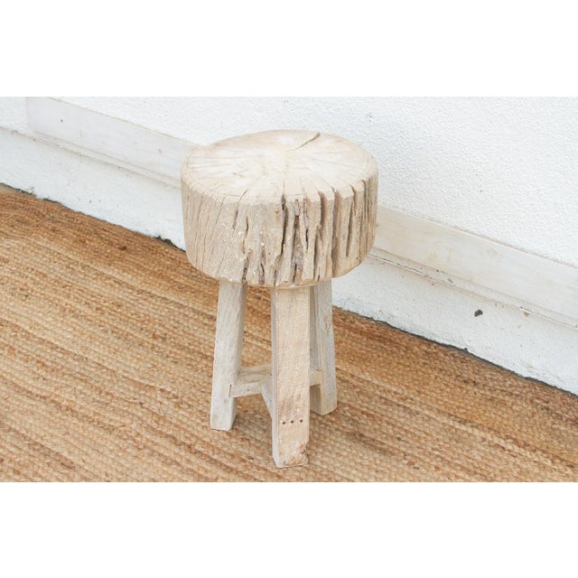 1990s Wabi Sabi Driftwood Round Table For Sale - Image 5 of 6