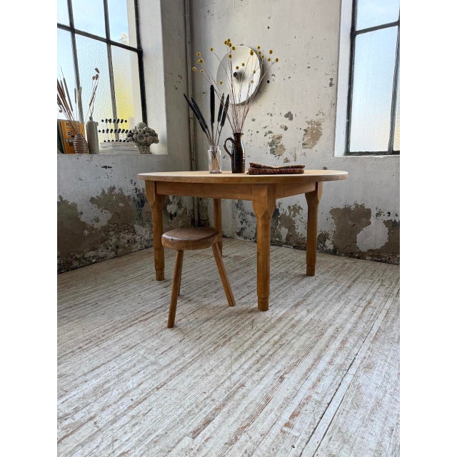 Oval Oak Farmhouse Table, 1960s For Sale - Image 4 of 18