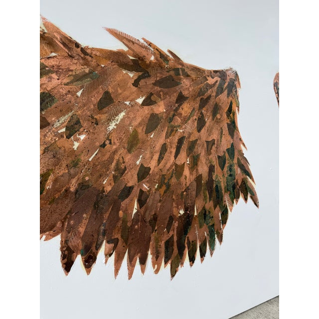 Alissa Madden Design Outstretched Wings on Canvas, Signed For Sale - Image 10 of 16