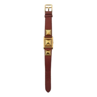 Late 20th Century Hermes Medor Hidden Dial Wristwatch For Sale