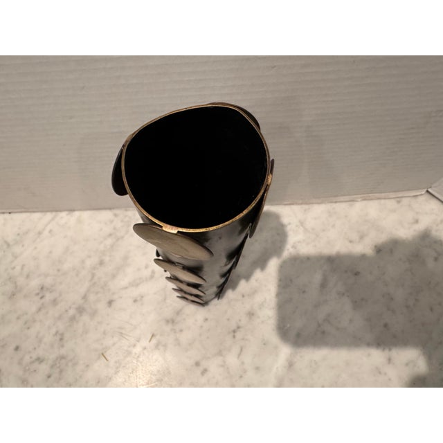 Modern Metal Dot Vase by Arteriors Home For Sale In New York - Image 6 of 6
