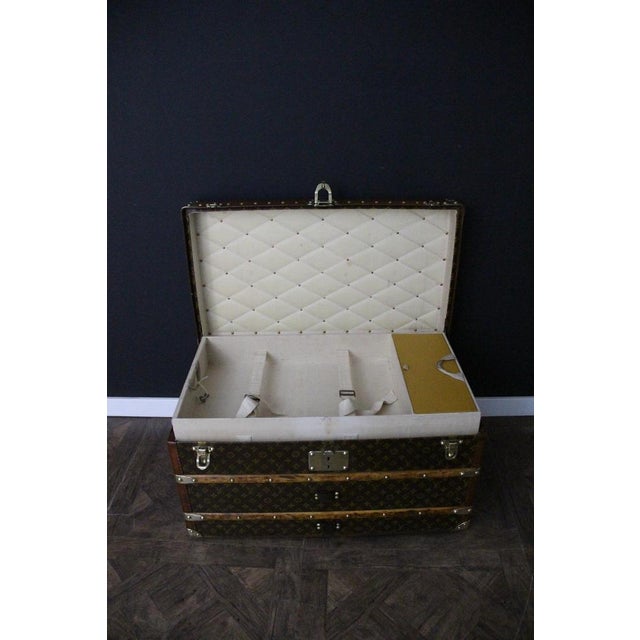 Monogram Canvas Courier Trunk from Louis Vuitton, 1920s For Sale - Image 11 of 18