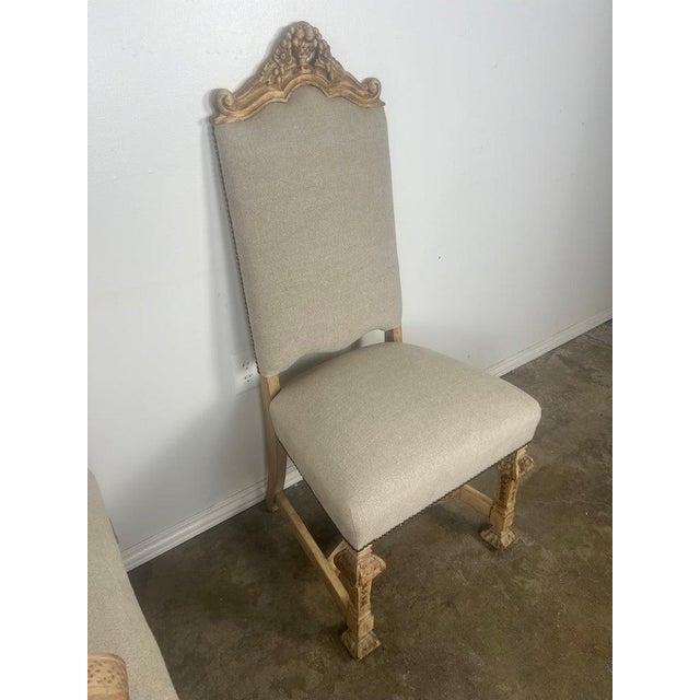 Camel Set of Ten French Carved Wood Armchairs, Louis XV–Inspired, Early 20th Century For Sale - Image 8 of 18