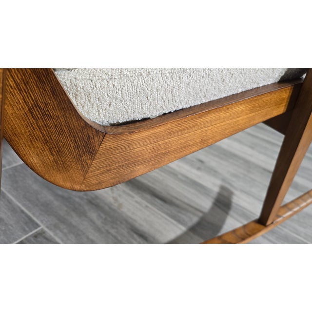 Wood Mid-Century Wooden Rocking Chair For Sale - Image 7 of 12