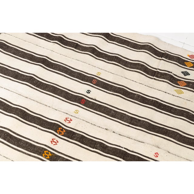 Vintage Handwoven Kilim Rug For Sale - Image 9 of 10