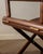 Italian Modern Directors Chair in Wood & Leather, 1980s For Sale - Image 17 of 18