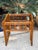 Rattan Bamboo Side Tables Pair For Sale - Image 9 of 12