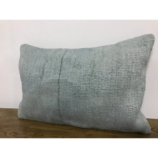 Contemporary 1960s Vintage Turkish Anatolian Organic Hemp Pillow Cover For Sale - Image 3 of 6