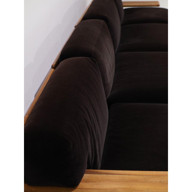 Pianura Modular Seating Group in Brown Mohair by Mario Bellini for Cassina, Italy, 1970s, Set of 7 For Sale - Image 13 of 18