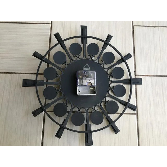 Metal Zodiac Wall Clock, Germany, 1970s For Sale - Image 13 of 15