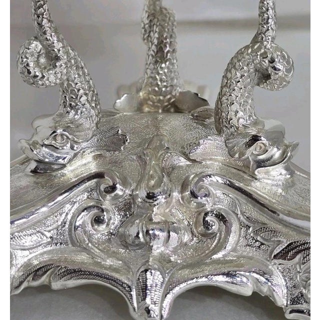 Late 20th Century Sterling Silver & Glass Centrepiece from Hugh Crawshaw, 1995 For Sale - Image 14 of 18