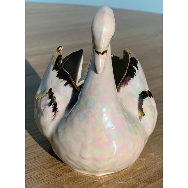 Traditional 1960s Vintage Swan Figurine With Gold Detail For Sale - Image 3 of 7