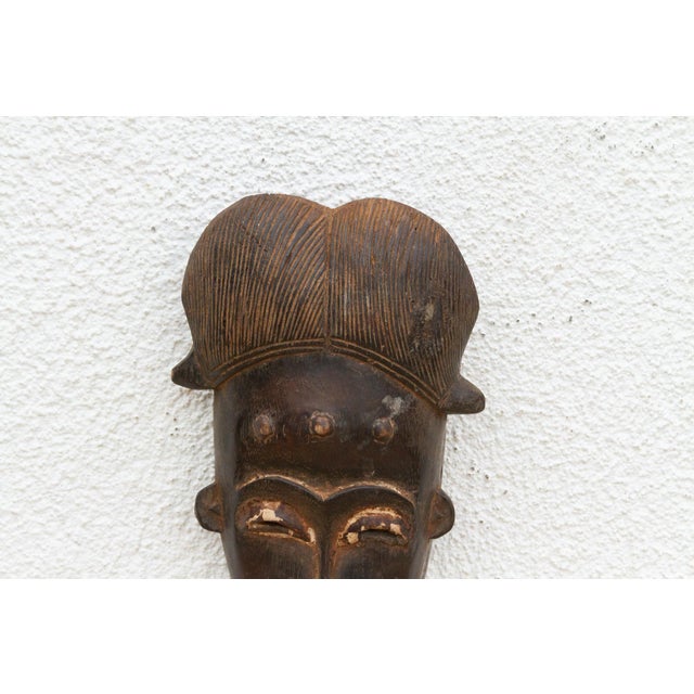 1960s Ceremonial Hairstyle Old African Mask For Sale - Image 5 of 8