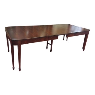 Vintage Dining Table, Mahogany Dining Table Inlaid, Federal Furniture For Sale