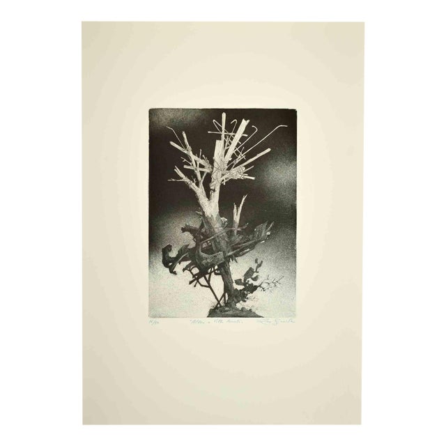 Leo Guida, The Tree at Villa, Etching, 1972 For Sale