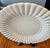 Late 20th Century Italian Sofi Campagnola White Fluted 18" Charger Centerpiece Platter For Sale - Image 4 of 10