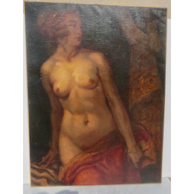 Judith by Heinrich Landgrebe Oil on Canvas For Sale In New York - Image 6 of 8