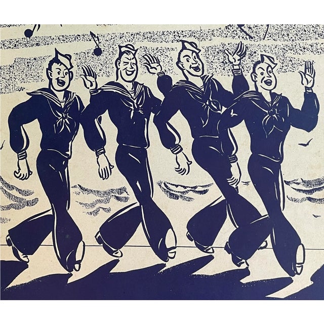 944 folded sheet music for "Bell Bottom Trousers," a song composed to celebrate the Navy and their uniforms during World...