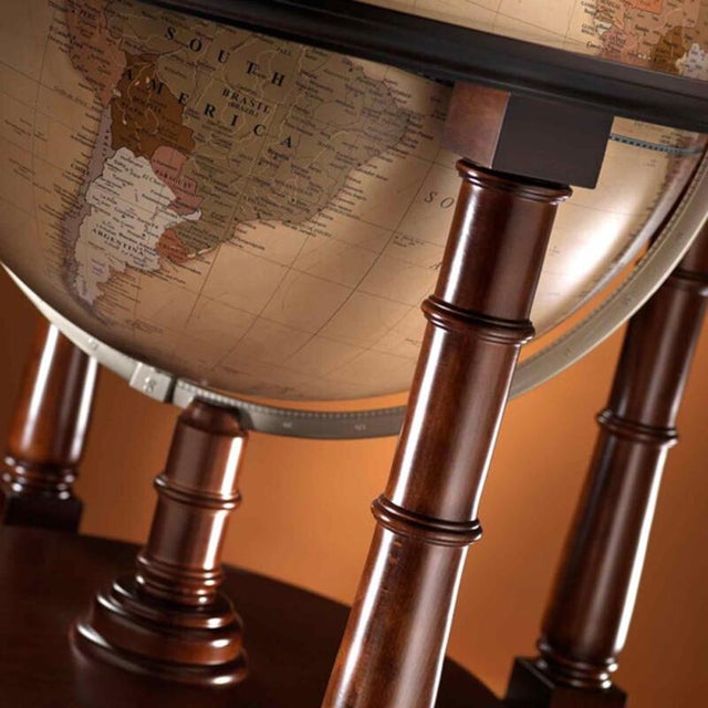 Contemporary Sirio Apricot Globe by Zoffoli Mappamondi For Sale - Image 3 of 7