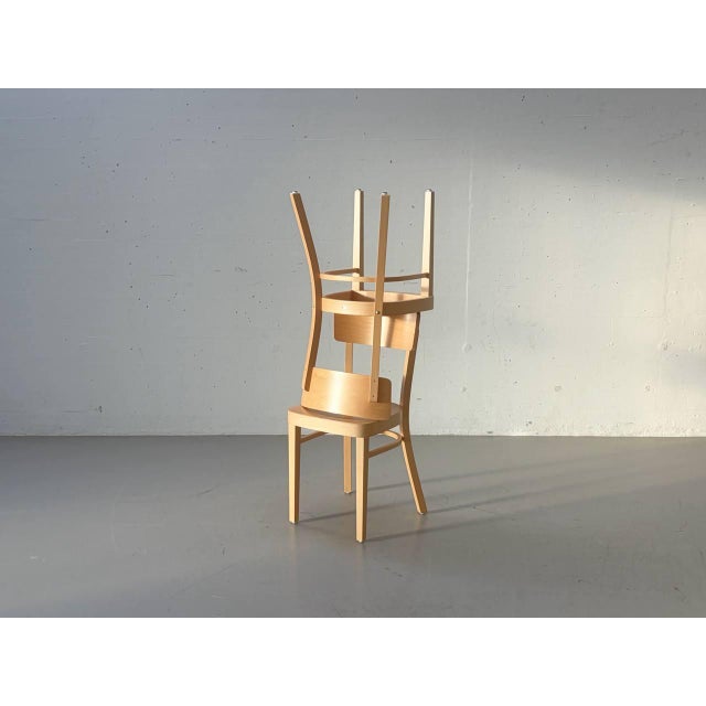 Side Chair in Beech by Ton For Sale - Image 6 of 15