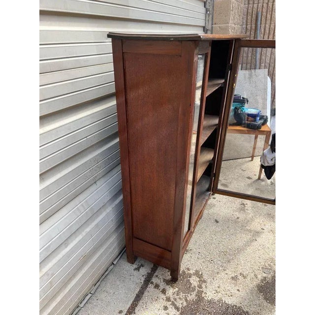 Wood Early 20th Century Antique Mahogany Bookcase. For Sale - Image 7 of 7