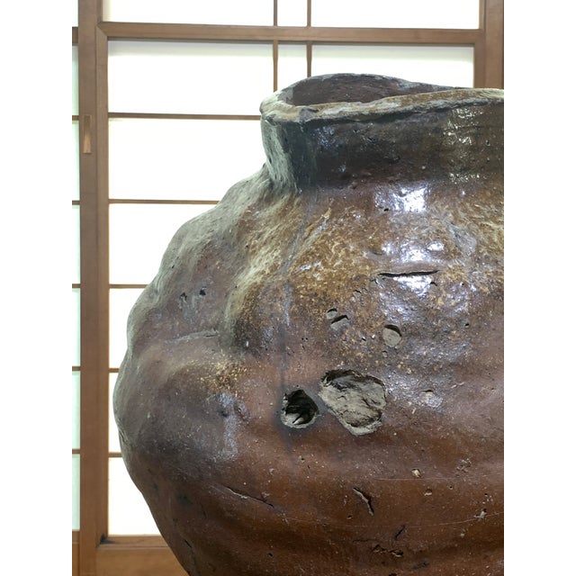 Antique Japanese Storage Jar For Sale - Image 4 of 8