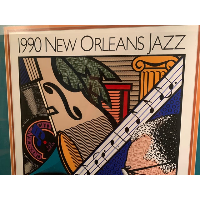 1990 New Orleans Jazz Fest Kid Sheik Poster by Louise Mouton—Special Double-Signed Limited Edition #414/500 For Sale - Image 11 of 12