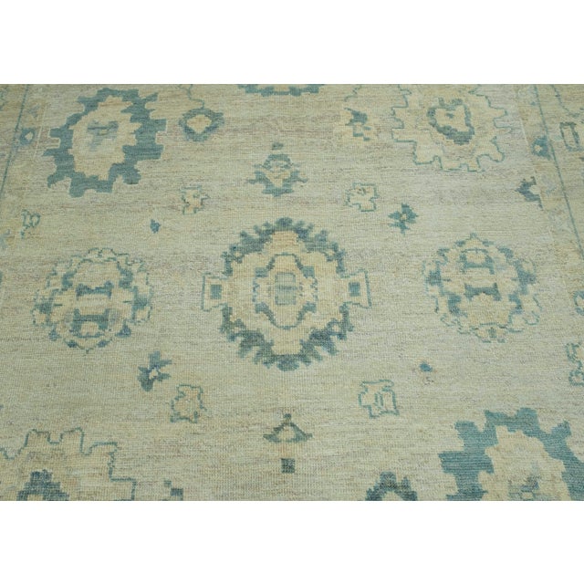 Turkish Oushak Rug 9'1" x 11'9" #18557 For Sale In Houston - Image 6 of 8