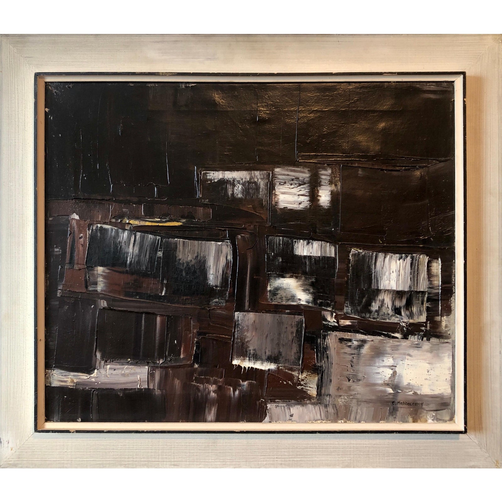 Efraim Modzelevich, Israeli Modernist Abstract Expressionist Jerusalem ...