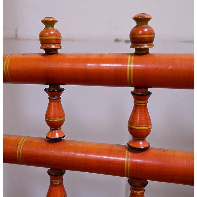 20th Century Painted Wooden Chair and Braided Strings, India For Sale - Image 6 of 18