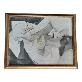 Abstract Gouache Painting For Sale