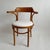 Antique Romanian Bentwood Accent Chair with Cream Boucle Seat For Sale - Image 4 of 7