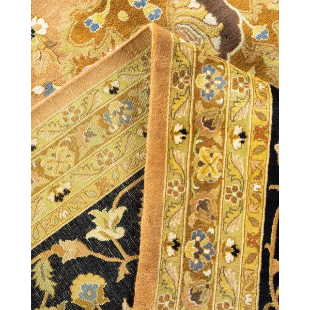Mogul, One-of-a-Kind Hand-Knotted Area Rug in Yellow, 10' 0" x 14' 3" For Sale In New York - Image 6 of 8