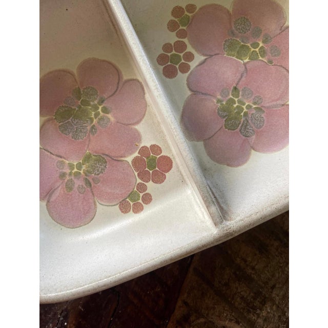 Early 20th Century English Lavender Stoneware Divided Serving Dish For Sale - Image 4 of 6