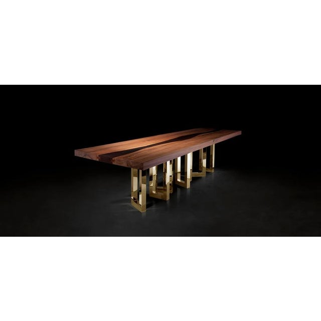 Contemporary Medium 6 Nickel Table by Il Pezzo Mancante For Sale - Image 3 of 10
