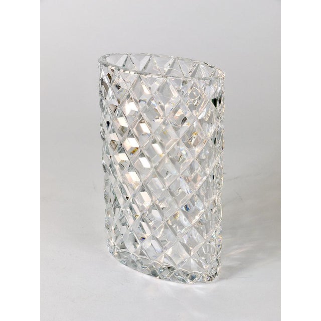 Austrian Facetted Crystal Glass Vase by Claus Josef Riedel, 1970s For Sale - Image 16 of 18