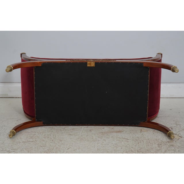 John Widdicomb Mahogany French Empire Bench Recamier For Sale - Image 13 of 14