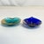 Royal Blue Mid-Century Italian Boho Chic Murano Trinket Cups, Hand Painted - A Pair. For Sale - Image 8 of 12