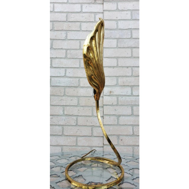 Mid 20th Century Mid Century Modern Italian Single Leaf Desk Lamp by Carlo Giorgi & Tommaso Barbi For Sale - Image 5 of 6