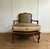 French Late 18th Century Pair of French Bergère Chairs With Matching Ottoman - Custom Silk Upholstery For Sale - Image 3 of 13