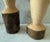 Pair of Vintage Handcrafted Turned Wood Candle Holders For Sale In Austin - Image 6 of 9