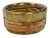 Vintage Italian Gabriella Crespi style split rattan wine coaster with thick brass rim. Alternative use as a chic trinket...