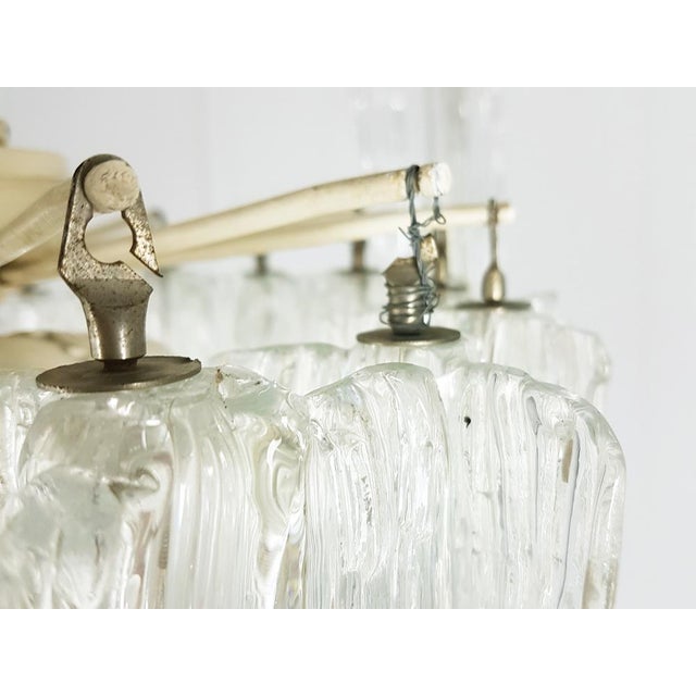 Metal Chandelier in Murano Glass by Toni Zuccheri for Venini, 1960s For Sale - Image 7 of 14