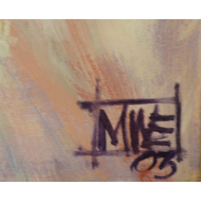 Pop Art Fauvist Double Latch Briefcase in Oil on Canvas by Michael William Eggleston For Sale - Image 3 of 3