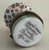1990s Lovely Chanille Limoges Trinket Box Chapeaux De Paris Vert / Green with a zebra print (Retired) For Sale - Image 5 of 5