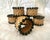 Set of 6 handmade woven napkin rings with green beads. Handmade by artisans who reside and work in remote villages in the...