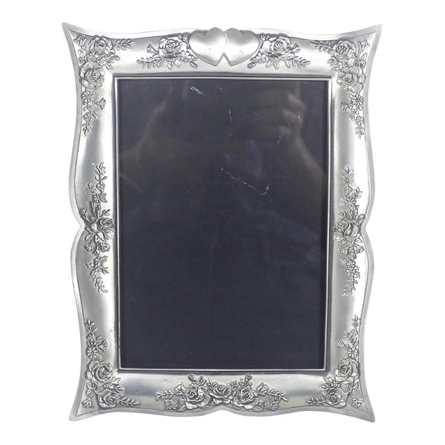 5x7” Pewter Picture Frame With Hearts Seagull Canada For Sale