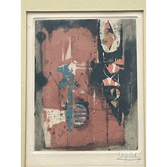 Paper Johnny Friedlaender, Original Aquatint Etching, Mid 20th Century - Rare Small Format, Signed For Sale - Image 7 of 11
