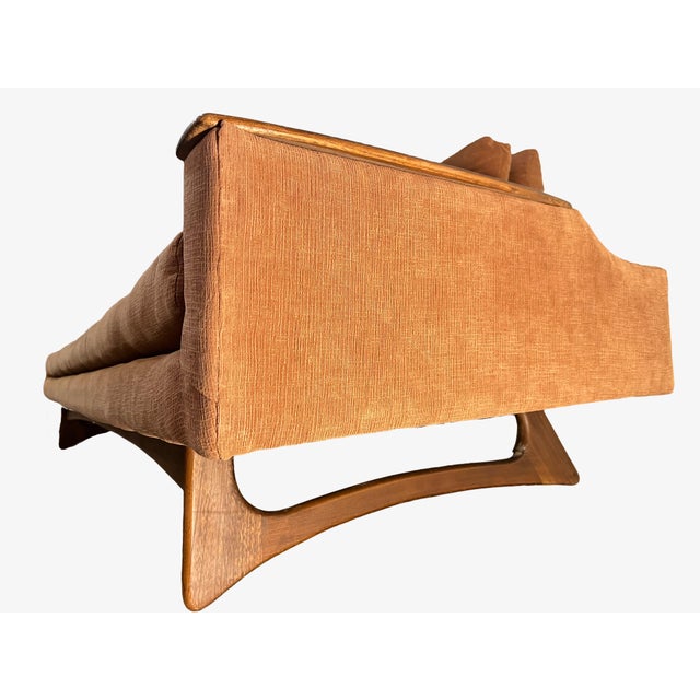 1960s 1960s Attributed Kroehler American Leisure Sofa, Style of Adrian Pearsall Mid Century Modern Gondola Couch Vintage Mad Men Era For Sale - Image 5 of 12